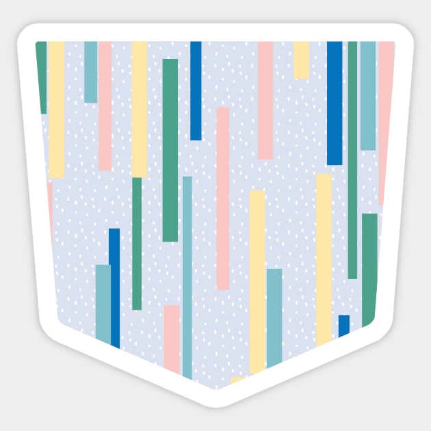 Pocket - Color Bars Pastel Sticker by ninoladesign